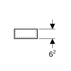 Geberit Xeno2 Schubladeneinsatz, H-Unterteilung, für obere Schublade, 32,3x6,2x15cm,... GEBERIT-500526001 4025416608615 (Abb. 1)