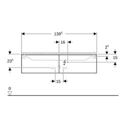 Geberit Xeno2 Unterschrank für Waschtisch aus Mineralwerkstoff, 2 Schubladen, 139,5x... GEBERIT-500347001 4025416361213 (Abb. 1)