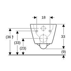 Geberit Smyle Square Wand-WC Tiefspüler, geschlossene Form, Rimfree... GEBERIT-500208011 4025416425700 (Abb. 1)
