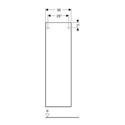 Geberit Smyle Square Mittelhochschrank mit 1 Tür, 36x118x29,9cm, Nussbaum hickory Me... GEBERIT-500361JR1 4025416432340 (Abb. 1)