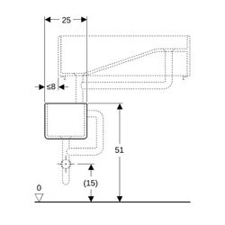 Geberit Publica Gipsfangbecken Unterteil, 25x21x35cm... GEBERIT-362512000 4022009080551 (Abb. 1)