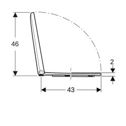 Geberit Renova WC-Sitz Befestigung von oben o. Absenkautomatik o. Quick-Release-Scha... GEBERIT-573015000 4022009284690 (Abb. 1)