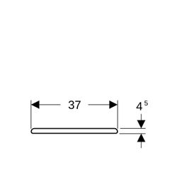 Geberit Renova WC-Sitz oval, Befestigung von unten Absenkautomatik nein, Befestigung... GEBERIT-572165000 4022009265187 (Abb. 1)