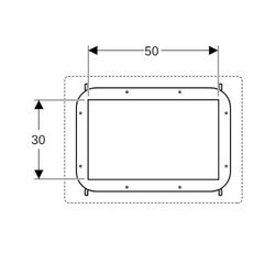 Geberit Duofix Element für Nischenablagebox 50x30x15cm, befliesbar... GEBERIT-111594001 4025416454489 (Abb. 1)