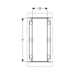 Geberit GIS Element für Nischenablagebox mit Einlegeböden... GEBERIT-461790001 4025416454519 (Abb. 1)