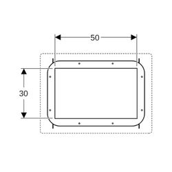 Geberit GIS Element für Nischenablagebox befliesbar... GEBERIT-461794001 4025416454533 (Abb. 1)