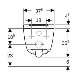 Geberit AquaClean Sela WC-Komplettanlage Wand-WC, Mattweiß... GEBERIT-146220JT1 4025410059222 (Abb. 1)