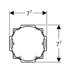 Geberit Rohbauset mit Unterputz-Dose, für Geberit DuoFresh Modul... GEBERIT-244999001 4025416058533 (Abb. 1)