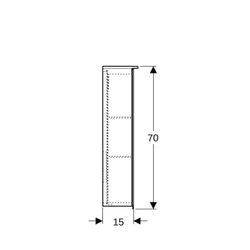 Geberit Option Plus Spiegelschrank, Beleuchtung, 2 Türen, 60x70x17,2cm, CEE 7/4,7/3,... GEBERIT-500593001 4025416533993 (Abb. 1)