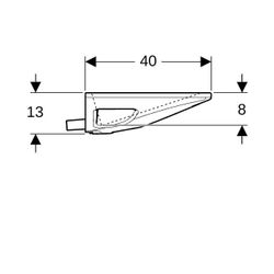 Geberit ONE Waschtisch schwebendes Design, horizontal verk. Ausl. B 120cm T 40cm o. ... GEBERIT-500392011 4025410572394 (Abb. 1)