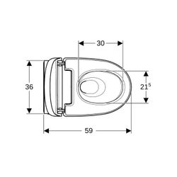 Geberit AquaClean Mera Classic Dusch-WC-Komplettanlage Wand-WC, Alpinweiß... GEBERIT-146200111 4025416317494 (Abb. 1)