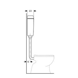 Geberit Aufputz 127 Aufputzspülkasten Spül-Stopp-Spülung, Alpinweiß... GEBERIT-127005111 4025416009375 (Abb. 1)
