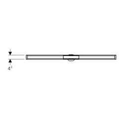 Geberit CleanLine 20 Duschrinne, Länge 30-90cm, Edelstahl elektropoliert, Edelstahl ... GEBERIT-154450KS1 4025416497394 (Abb. 1)