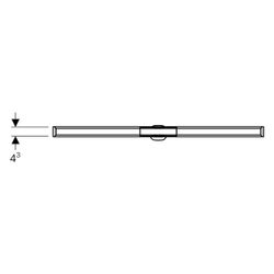 Geberit CleanLine20 Duschrinne, Länge 30-160cm, Edelstahl elektropoliert/gebürstet... GEBERIT-154453KS1 4025410637376 (Abb. 1)