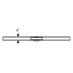 Geberit CleanLine60 Duschrinne, für dünne Bodenbeläge Länge 30-90cm... GEBERIT-154458001 4025416383147 (Abb. 1)