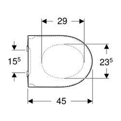 Geberit iCon WC-Sitz mit Absenkautomatik, mit Quick-Release-Scharniere, Befestigung ... GEBERIT-245464JT1 4025410652652 (Abb. 1)