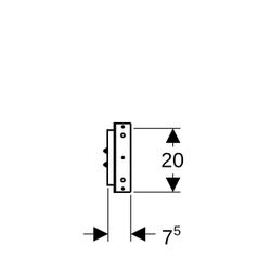 Geberit Duofix Traverse für Wandarmatur Aufputz, variable Armaturenposition, für Tro... GEBERIT-111787001 4025416548966 (Abb. 1)