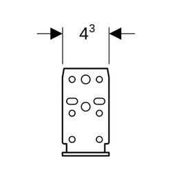 Geberit Duofix Systemwinkel, 111846001... GEBERIT-111846001 4025416846253 (Abb. 1)