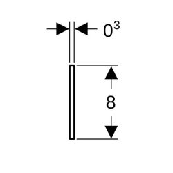 Geberit Duofix Dämm-und Trennstreifen... GEBERIT-111889001 4025416138174 (Abb. 1)