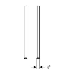 Geberit Duofix Set Fußverlängerungen für Fußbodenaufbau 20-40cm... GEBERIT-111848001 4025416511069 (Abb. 1)