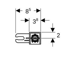 Geberit Duofix Wandanker Set für Einzelmontage 2 Stück... GEBERIT-111815001 4025416157762 (Abb. 1)