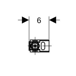 Geberit Duofix Wandanker Set für Einzelmontage, Ecklösung, 2 Stück... GEBERIT-111835001 4025416334255 (Abb. 1)
