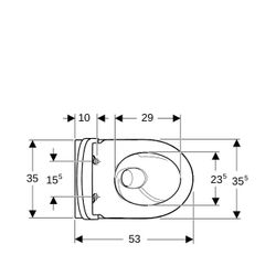 Geberit iCon Wand-WC-Set Tiefspüler geschl. Keramikdesign TurboFlush Weiß, WC-Sitz 5... GEBERIT-503045008 4064746019807 (Abb. 1)