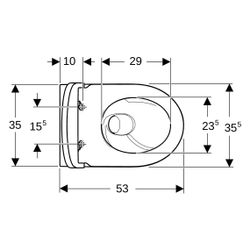 Geberit iCon Set Wand-WC Tiefspüler, geschlossenes Keramikdesign, TurboFlush, WC-Sit... GEBERIT-503046JT1 4064746019838 (Abb. 1)