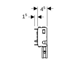 Geberit GIS Set Waschtisch für Standarmatur... GEBERIT-461430001 4025416500759 (Abb. 1)