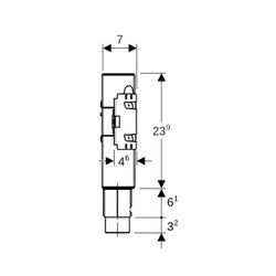 Geberit GIS Set Waschtisch für Standarmatur, mit Unterputz-Geruchsverschluss... GEBERIT-461435001 4025416667551 (Abb. 1)