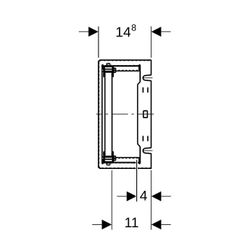 Geberit GIS Montageplatte universell, 24x42cm, Unterputz... GEBERIT-461173001 4025416109778 (Abb. 1)