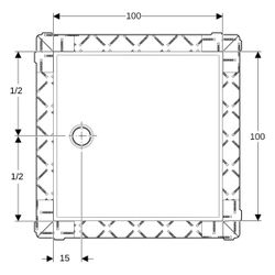 Geberit Setaplano Duschfläche quadratisch 100x100cm... GEBERIT-154280111 4025416545422 (Abb. 1)
