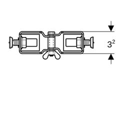 Geberit GIS Eckanschluss, 461804001... GEBERIT-461804001 4025416607656 (Abb. 1)