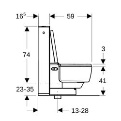 Geberit AquaClean Mera Classic WC-Komplettanlage Stand-WC Alpinweiß, Hochdruck-Schic... GEBERIT-146240111 4025416357308 (Abb. 1)