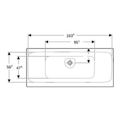 Geberit Tawa Rechteckbadewanne schmaler Rand, Duo 170x75cm, Gesamtvolumen 186l... GEBERIT-554133011 4025410872821 (Abb. 1)