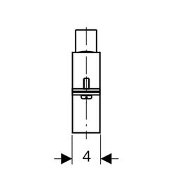 Geberit Rohrschelle mit Gewindemuffe Rohrgewinde 1 1/4 d250... GEBERIT-371841001 4025410523402 (Abb. 1)