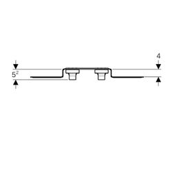 Geberit PushFit Anschlusswinkel 90 Grad vormontiert, zweifach, Ablaufrohrschelle, CW... GEBERIT-651298001 4025416719274 (Abb. 1)