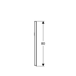 Geberit Renova Compact Lichtspiegel, Breite 40cm, Höhe 80cm, Aluminium eloxiert... GEBERIT-Y862340000 4022009329735 (Abb. 1)