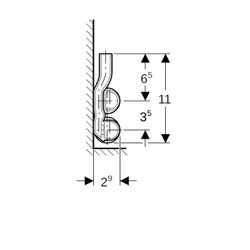 Geberit Mapress C-Stahl Set Anschluss-T-Stück für Vor-/Rücklauf Außendurchmesser 18mm... GEBERIT-24003 4024723240037 (Abb. 1)