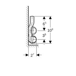 Geberit Mapress Kupfer Set Anschluss-T-Stück für Vor-/Rücklauf Außendurchmesser 15mm... GEBERIT-24005 4024723240051 (Abb. 1)