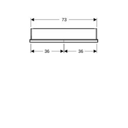 Geberit ONE Spiegelschrank mit ComfortLight, 2 Türen, UP-Montage, Höhe 90cm B 75cm, ... GEBERIT-505802001 4025410934918 (Abb. 1)