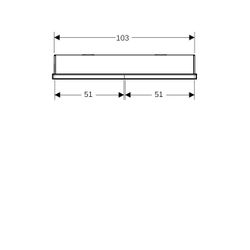 Geberit ONE Spiegelschrank mit ComfortLight, 2 Türen, UP-Montage, Höhe 90cm B 105cm,... GEBERIT-505804007 4025410077318 (Abb. 1)