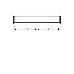Geberit ONE Spiegelschrank mit ComfortLight, 2 Türen, AP-Montage, Höhe 90cm B 90cm, ... GEBERIT-505813001 4025410935151 (Abb. 1)