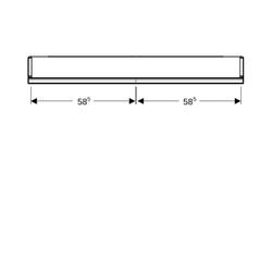 Geberit ONE Spiegelschrank mit ComfortLight, 2 Türen, AP-Montage, Höhe 90cm B 120cm,... GEBERIT-505815001 4025410935236 (Abb. 1)