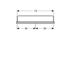 Geberit ONE Spiegelschrank mit Nische und ComfortLight, 2 Türen, UP-Montage, H 90cm ... GEBERIT-505822002 4025410935328 (Abb. 1)