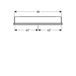 Geberit ONE Spiegelschrank mit Nische und ComfortLight, 2 Türen, UP-Montage, H 90cm ... GEBERIT-505823002 4025410935366 (Abb. 1)