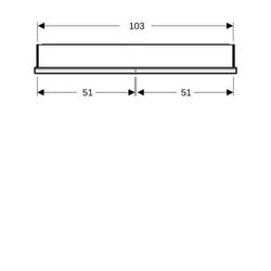 Geberit ONE Spiegelschrank mit Nische und ComfortLight, 2 Türen, UP-Montage, H 90cm ... GEBERIT-505824002 4025410935403 (Abb. 1)