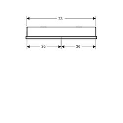 Geberit ONE Spiegelschrank mit Nische und ComfortLight, 2 Türen, UP-Montage, H 90cm ... GEBERIT-505822007 4025410077356 (Abb. 1)
