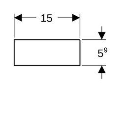Geberit Schubladeneinsatz T-Unterteilung, für obere Schublade, 32,3x5,9x15cm, Lava/M... GEBERIT-500678001 4025416224921 (Abb. 1)