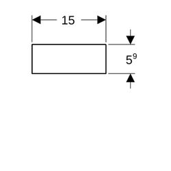 Geberit Schubladeneinsatz H-Unterteilung, für obere Schublade, 32,3x5,9x15cm, Lava/M... GEBERIT-500677001 4025416139430 (Abb. 1)